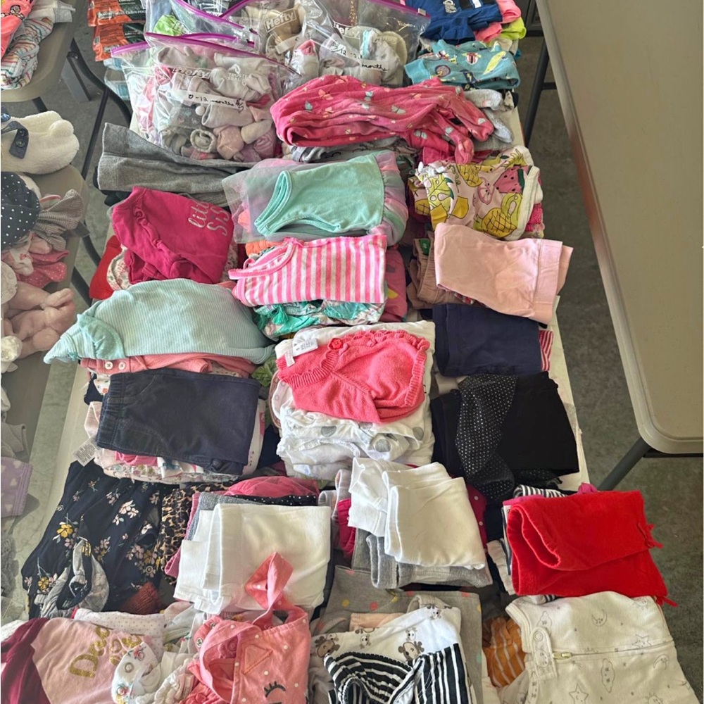 50 pieces Assorted Baby girl newborn to 5T mystery Clothing Bundle